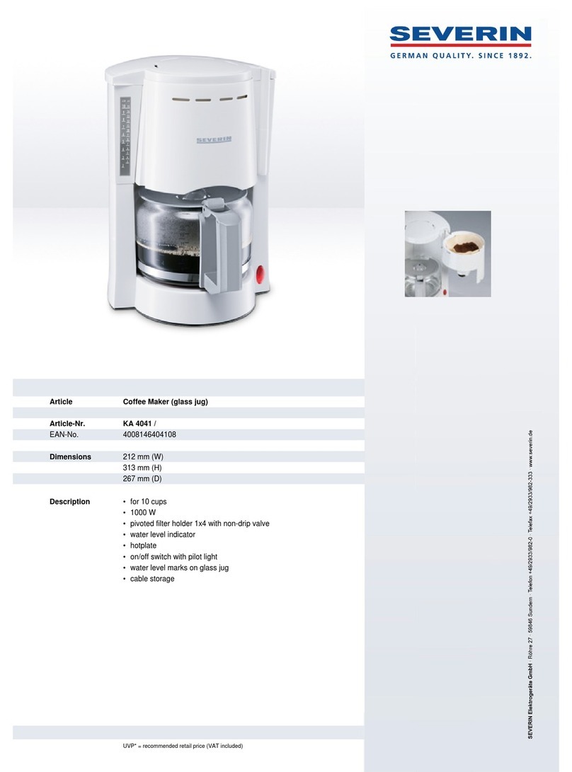 SEVERIN KA 4041 Dimensions