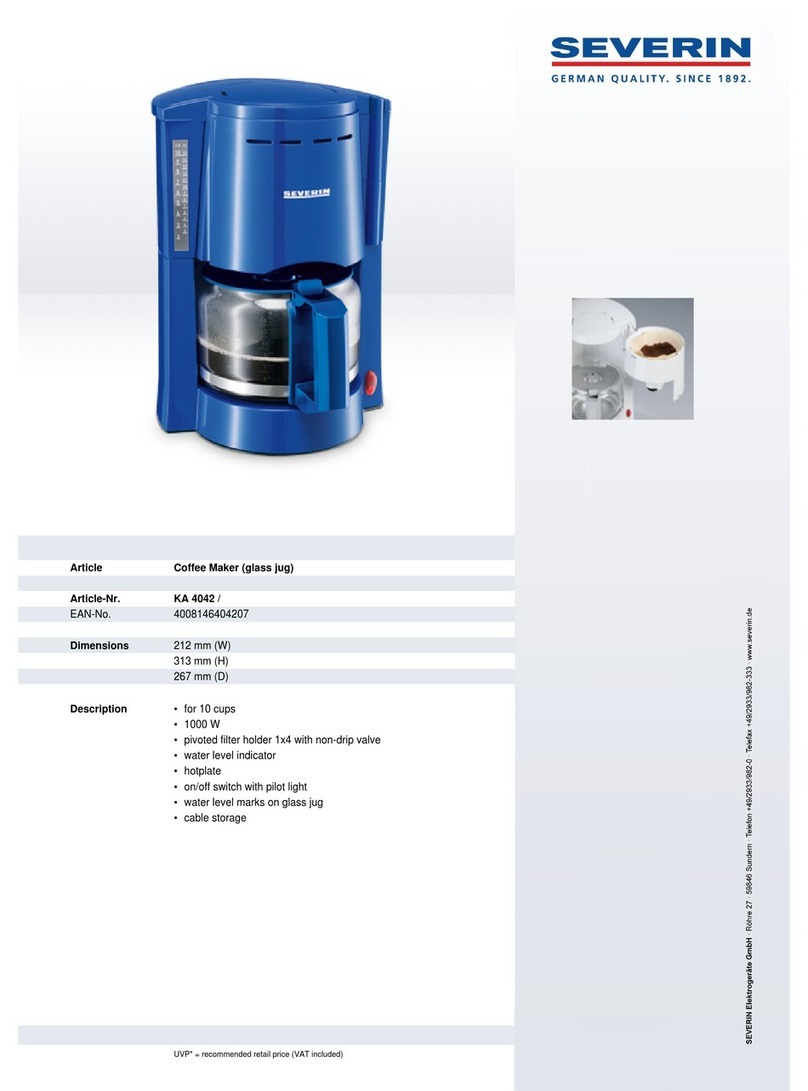 SEVERIN KA 4042 Dimensions