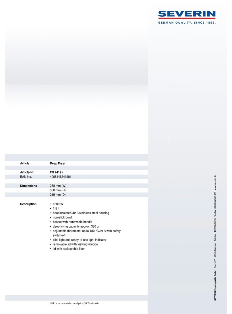 SEVERIN FR 2419 Dimensions