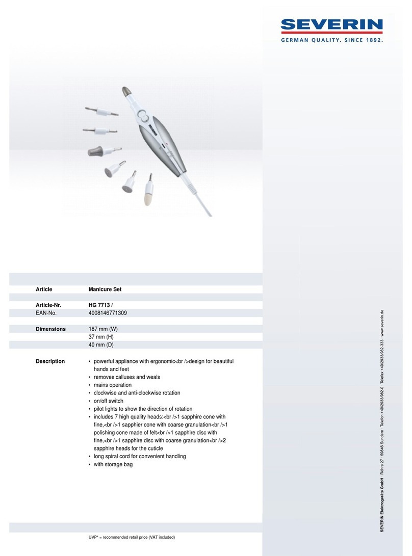 SEVERIN HG 7713 datasheet