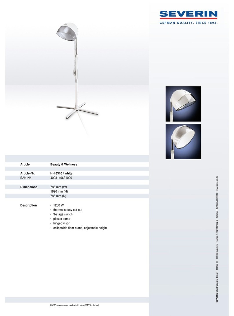 SEVERIN HH 6310 - Dimensions