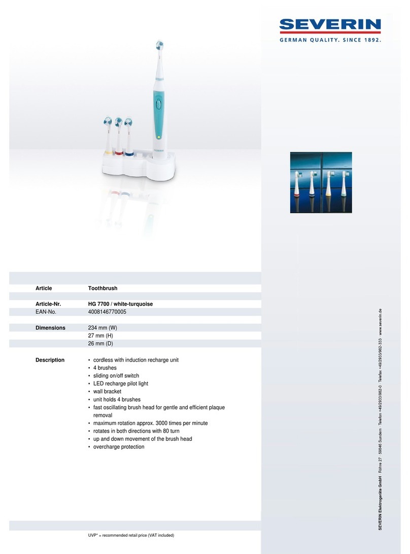 SEVERIN HG 7700 Dimensions