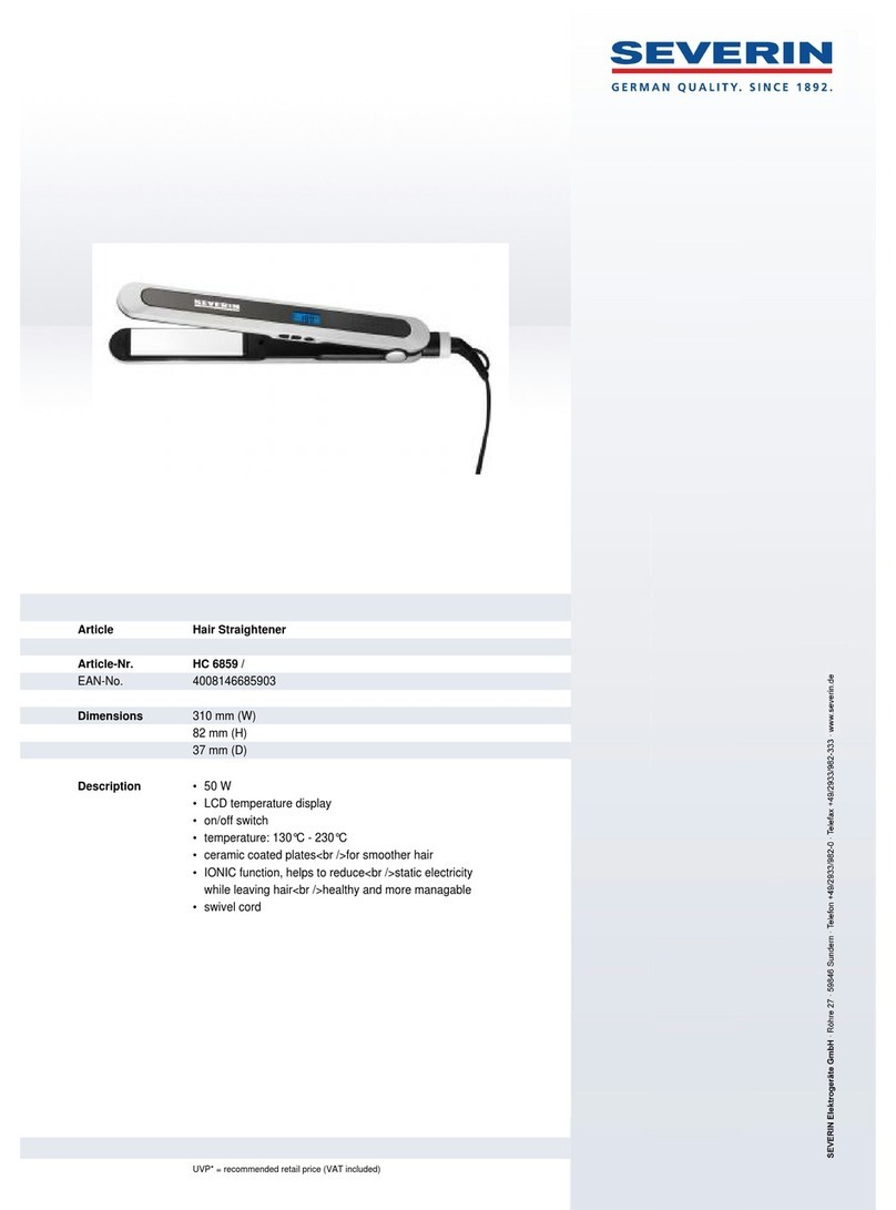 SEVERIN HC 6859 Dimensions