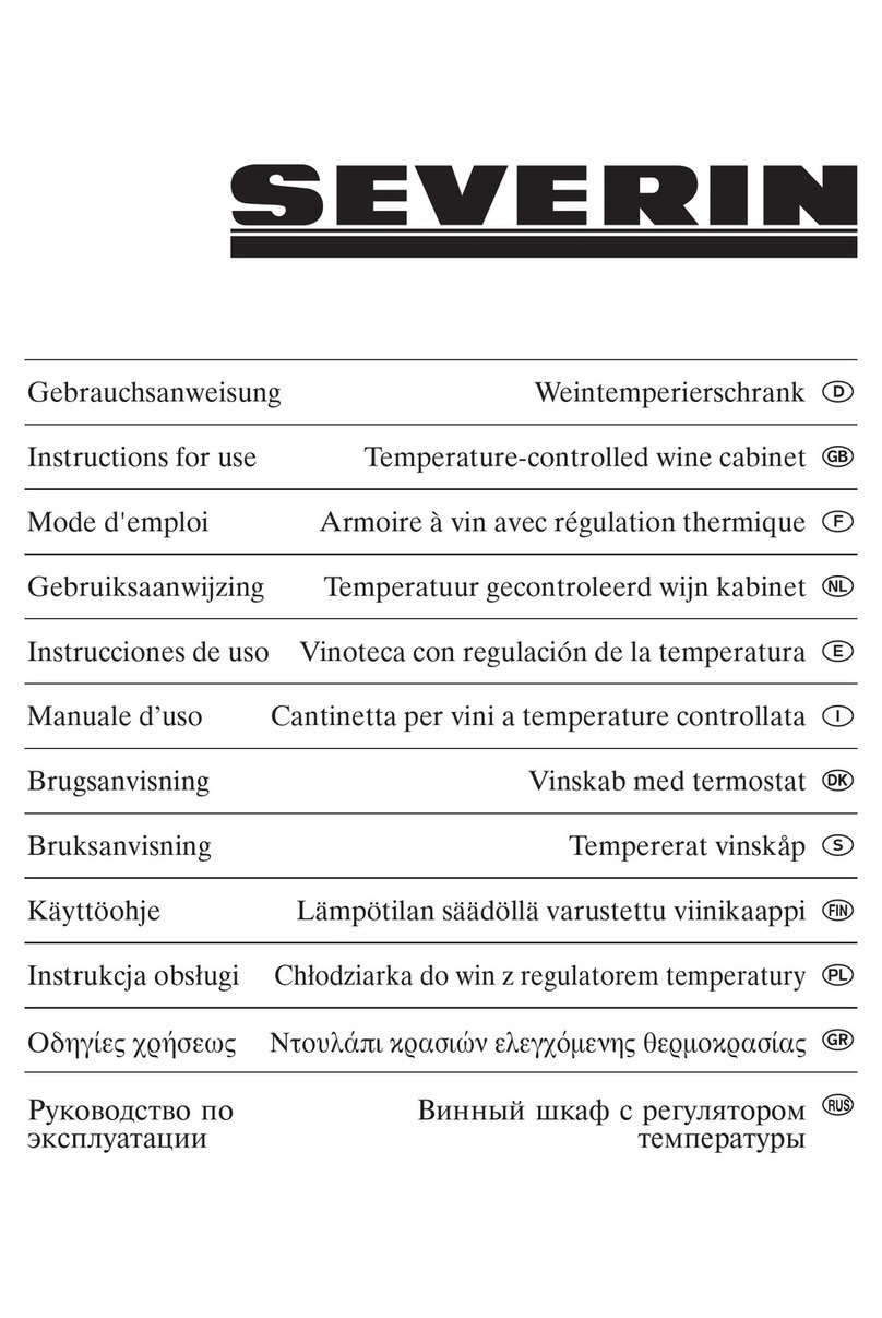 SEVERIN KS 9886 - CAVE A VIN Instructions for use