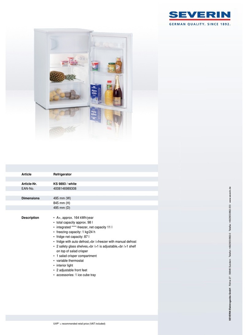 SEVERIN KS 9893 User guide SEVERIN KS 9893 User guide