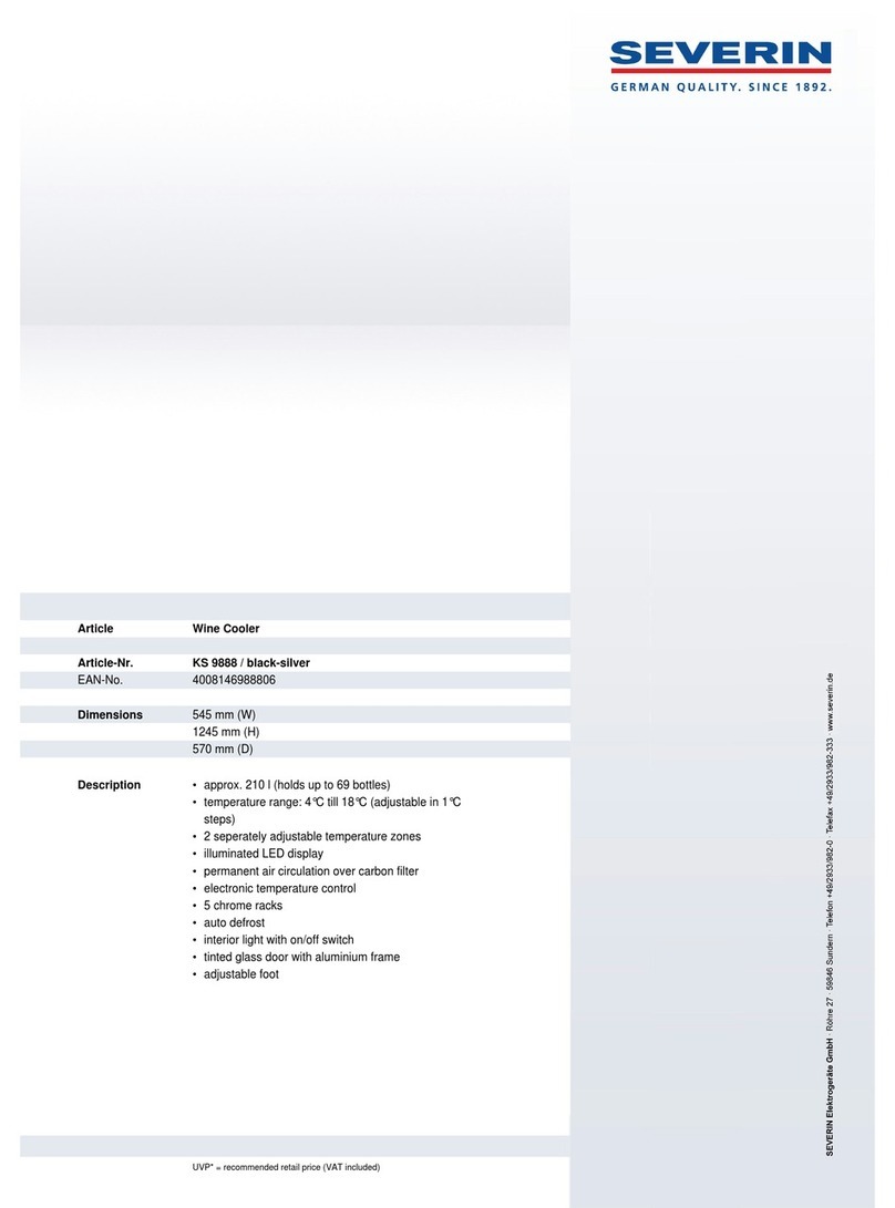 SEVERIN KS 9888 Dimensions