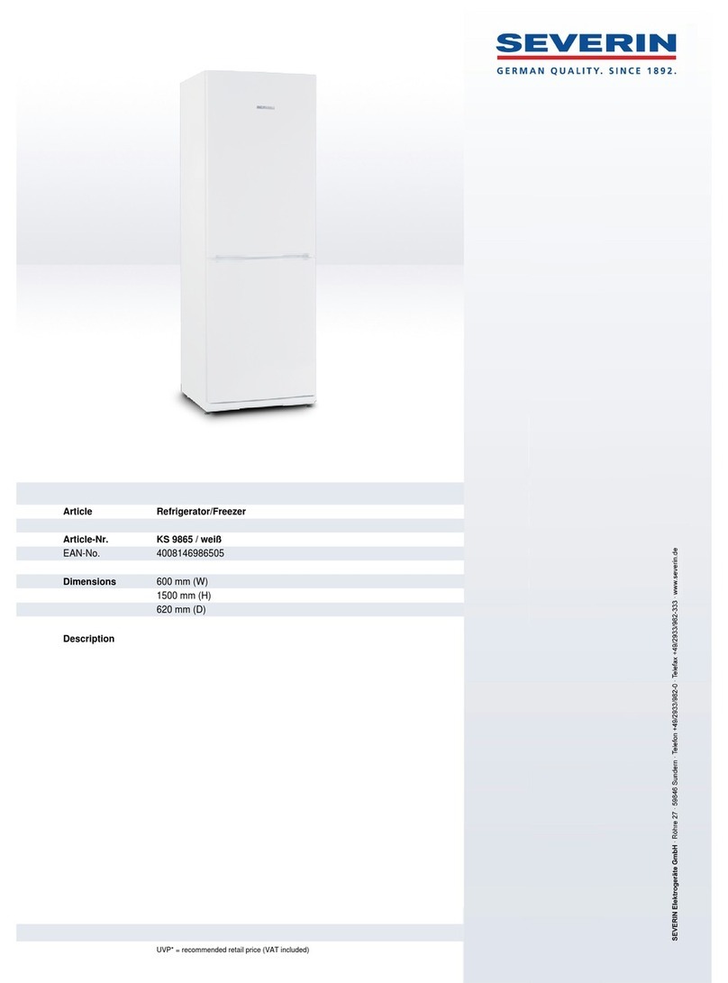 SEVERIN KS 9865 Dimensions
