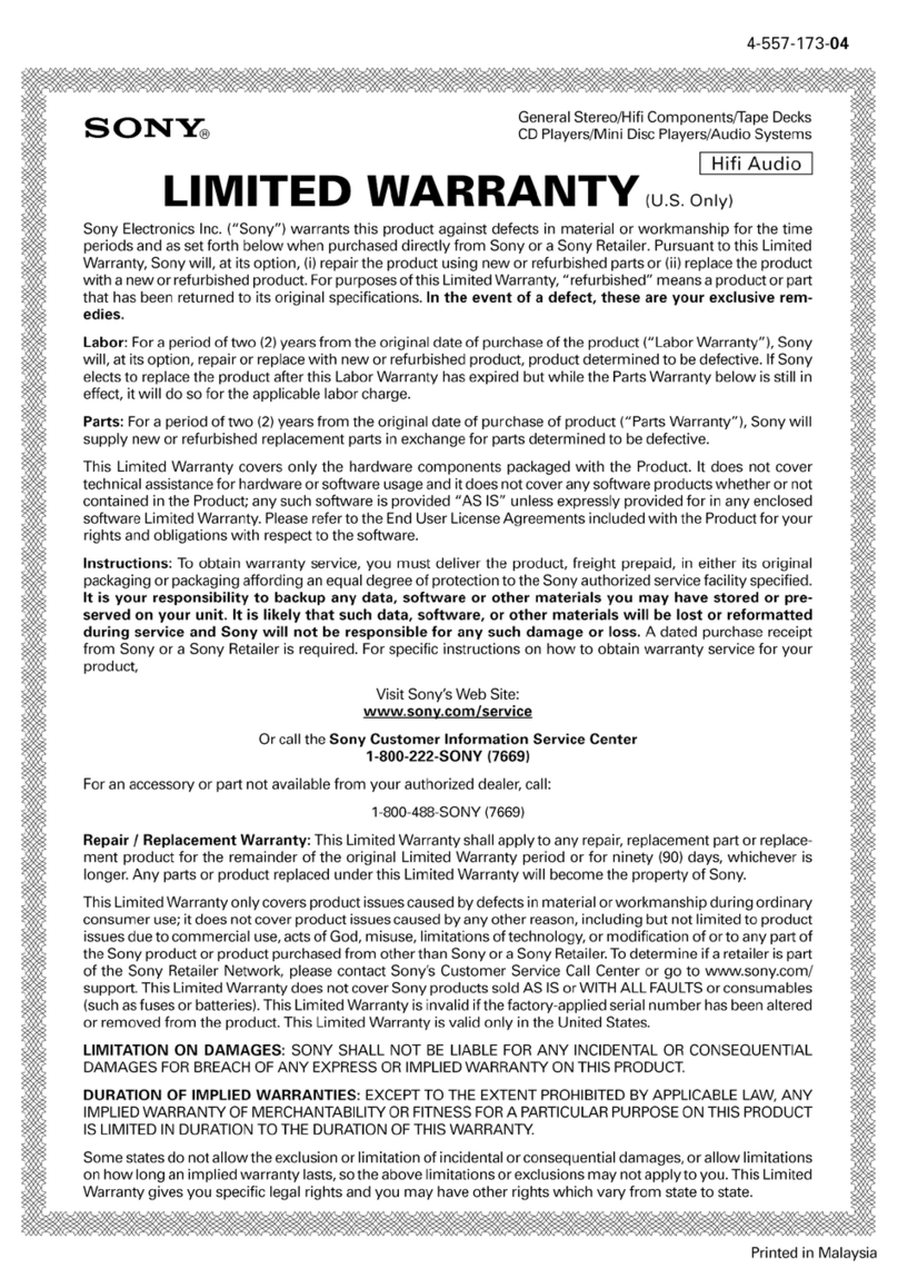 Sony STR-DH130 Use and maintenance manual
