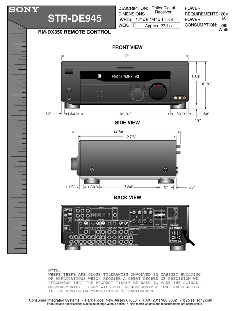 Sony ST-RDE945 User guide