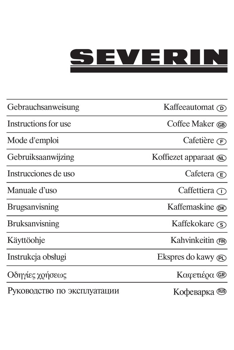 SEVERIN KAFFEEAUTOMAT MIT TIMER KA 4030 Instructions for use