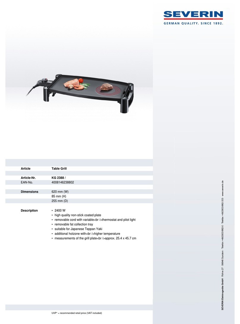 SEVERIN KG 2388 Dimensions SEVERIN KG 2388 Dimensions