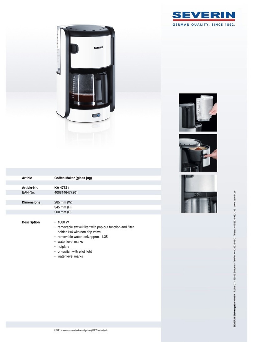 SEVERIN KA 4772 Dimensions