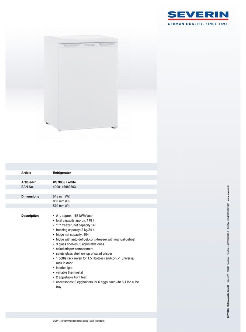SEVERIN KS 9836 User manual