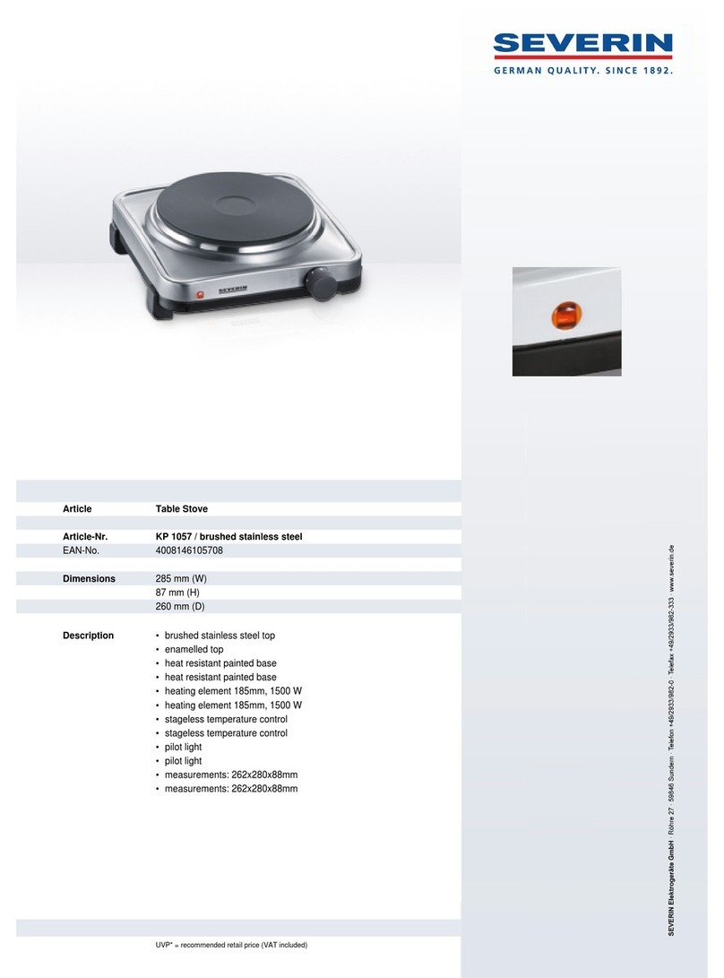 SEVERIN KP 1057 Dimensions