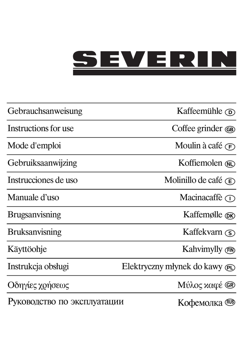 SEVERIN KM 3872 User manual SEVERIN KM 3872 User manual