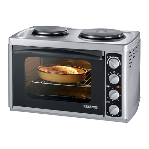 SEVERIN TISCHBACKOFEN MIT KOCHPLATTE KH 2049 - User manual