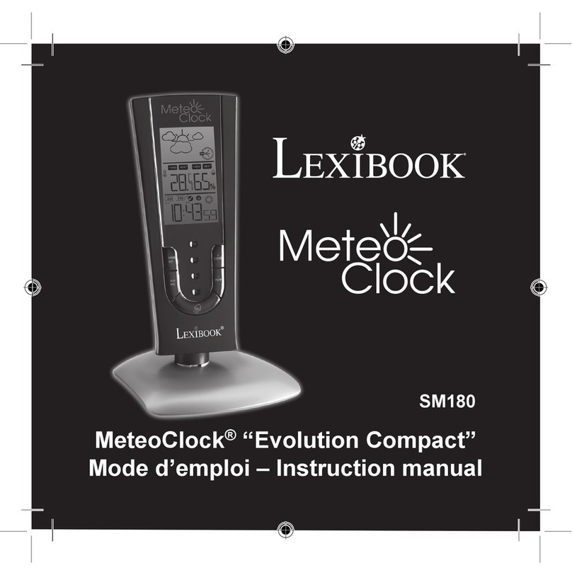LEXIBOOK MeteoClock Evolution Compact SM180 instruction manual