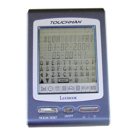 LEXIBOOK TM450 TOUCHMAN User manual