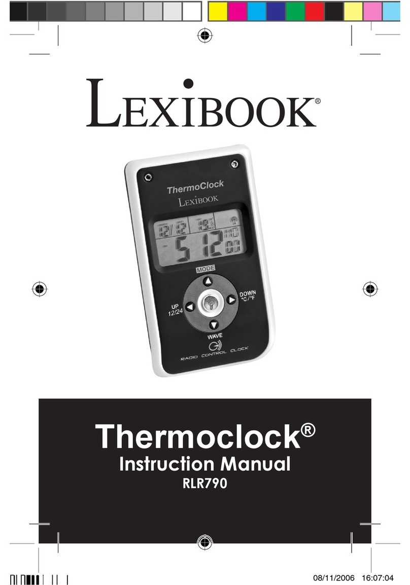LEXIBOOK Thermoclock RLR790 instruction manual