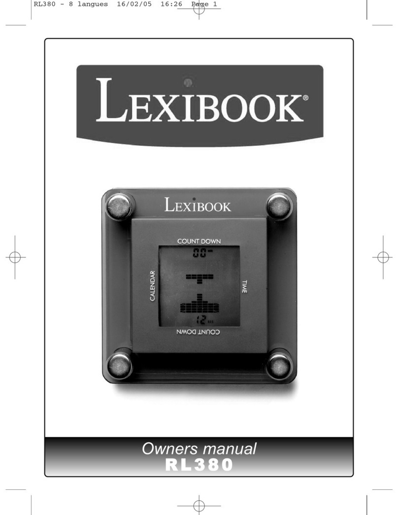 LEXIBOOK RL380 owner's manual