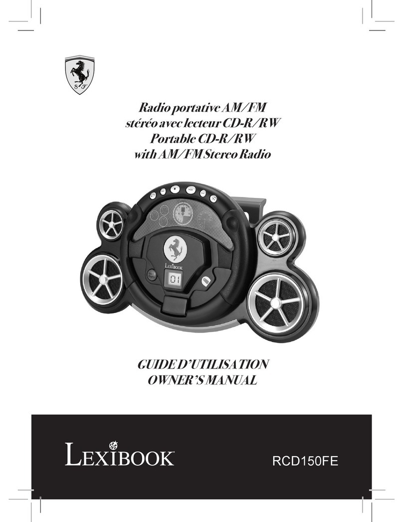 LEXIBOOK RCD150FE User manual