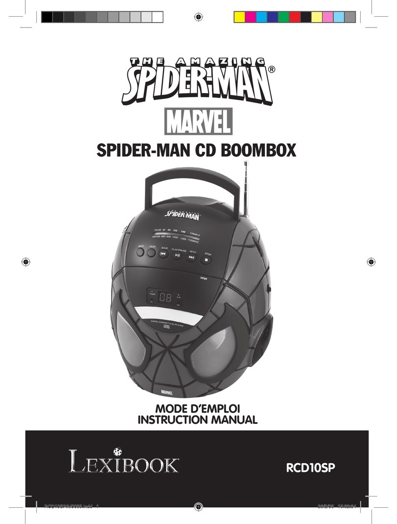 LEXIBOOK Spider-Man RCD10SP User manual