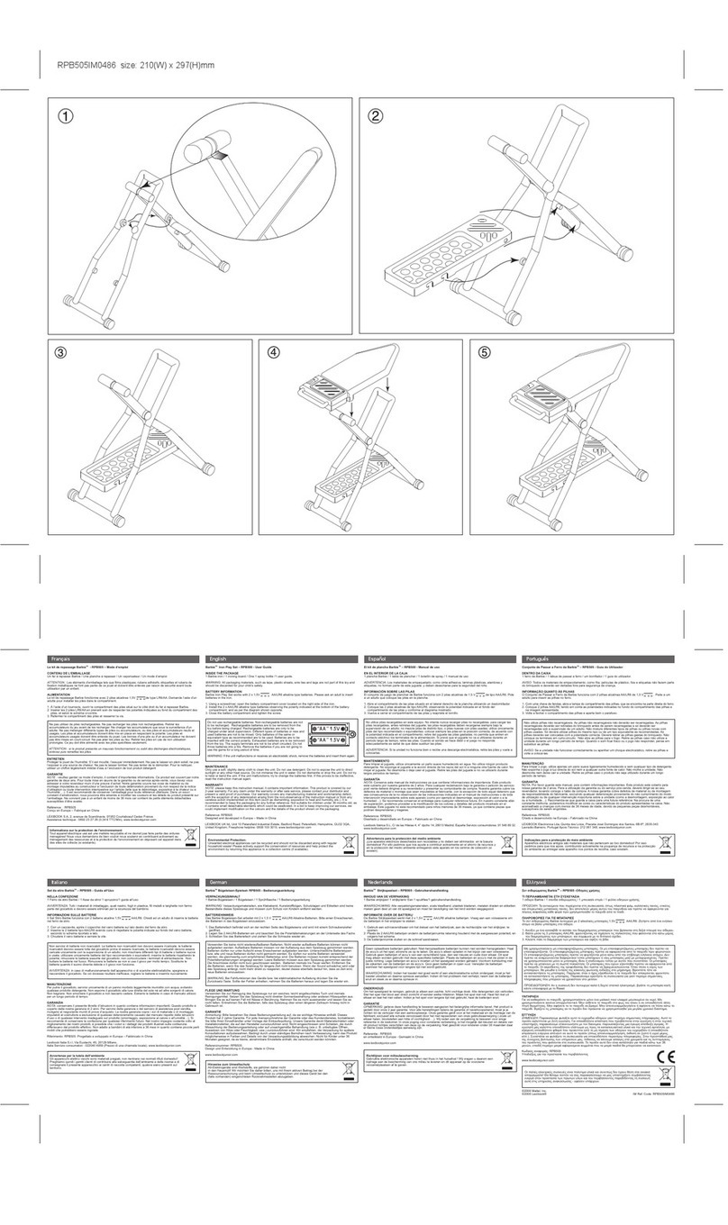 LEXIBOOK RPB500 User manual