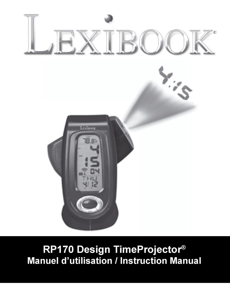 LEXIBOOK Design TimeProjector RP170 User manual