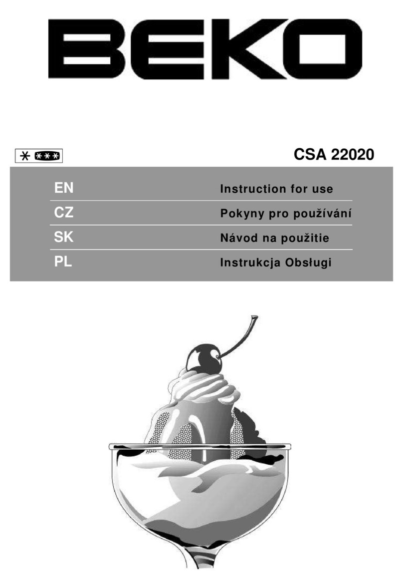 Beko CSA 22020 User manual Beko CSA 22020 User manual