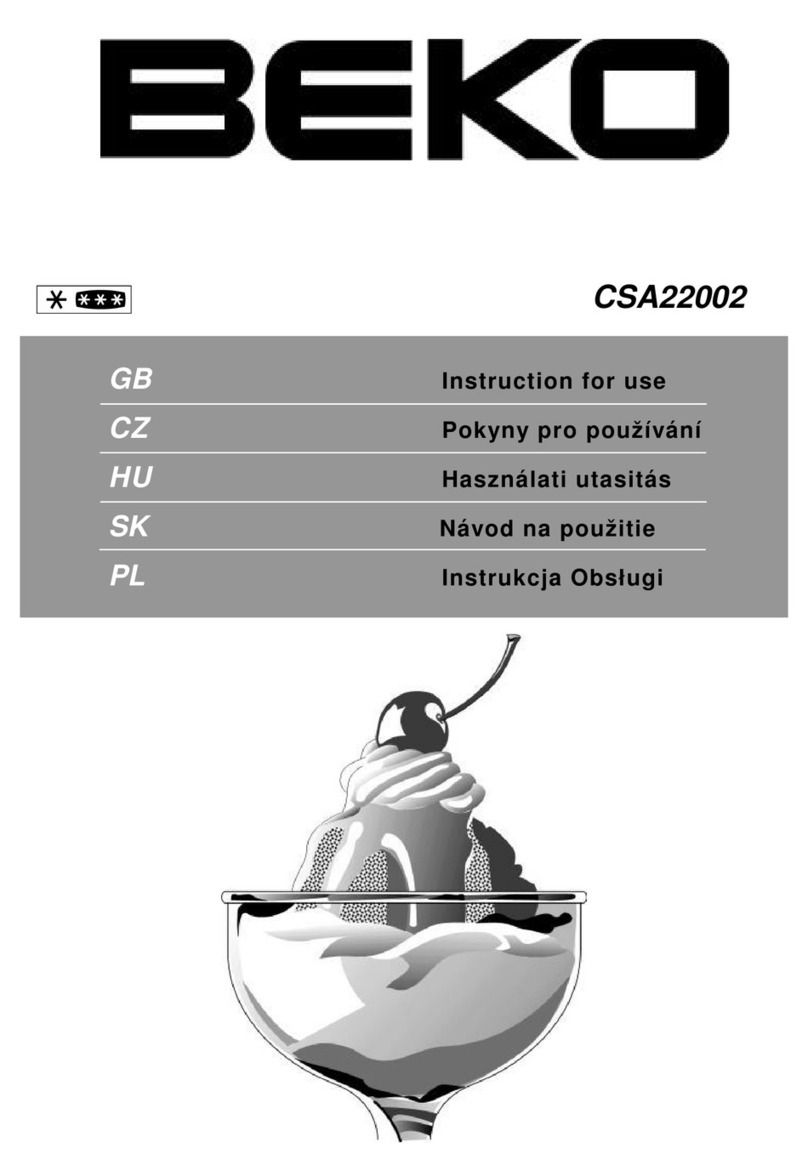 Beko CSA 22002 - User manual Beko CSA 22002 - User manual