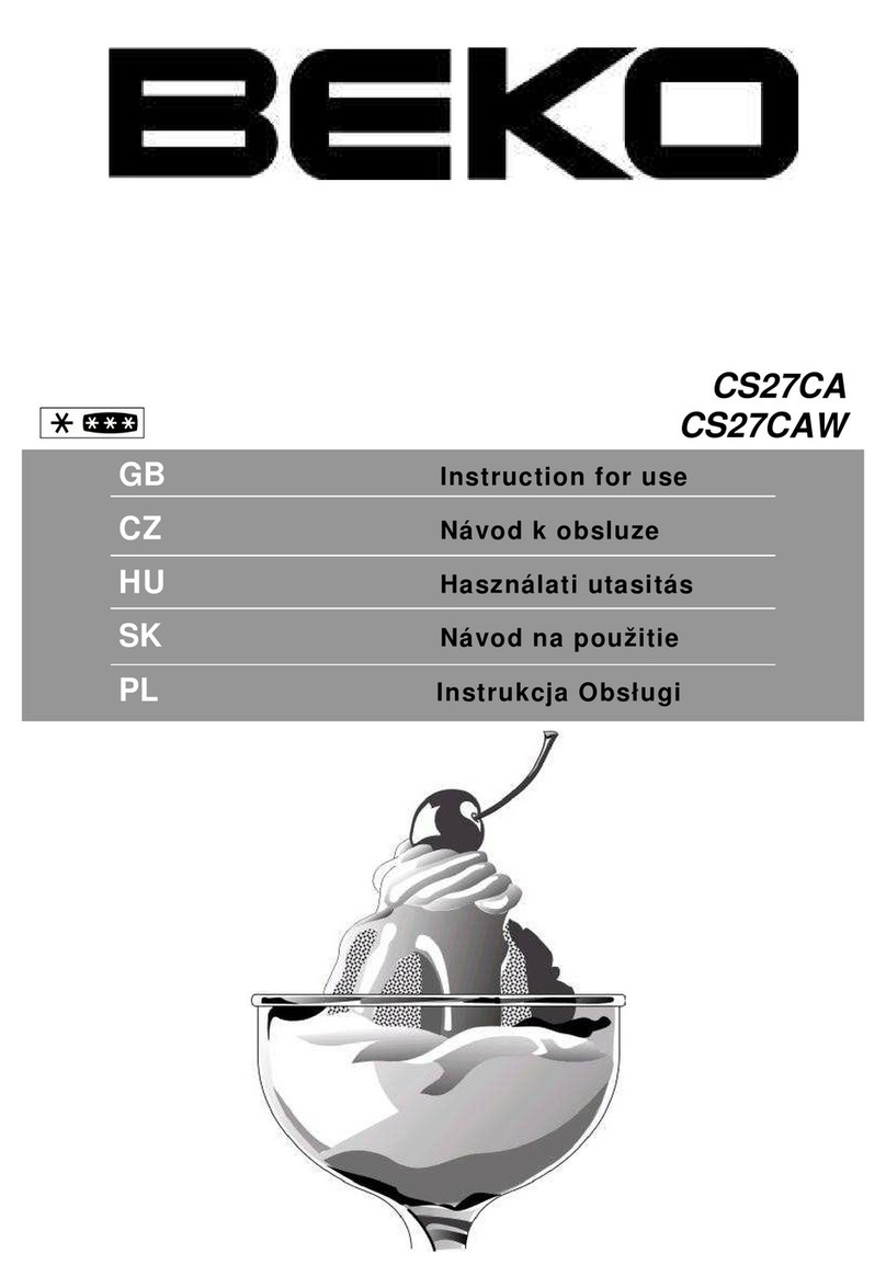 Beko CS 27CAW User manual Beko CS 27CAW User manual