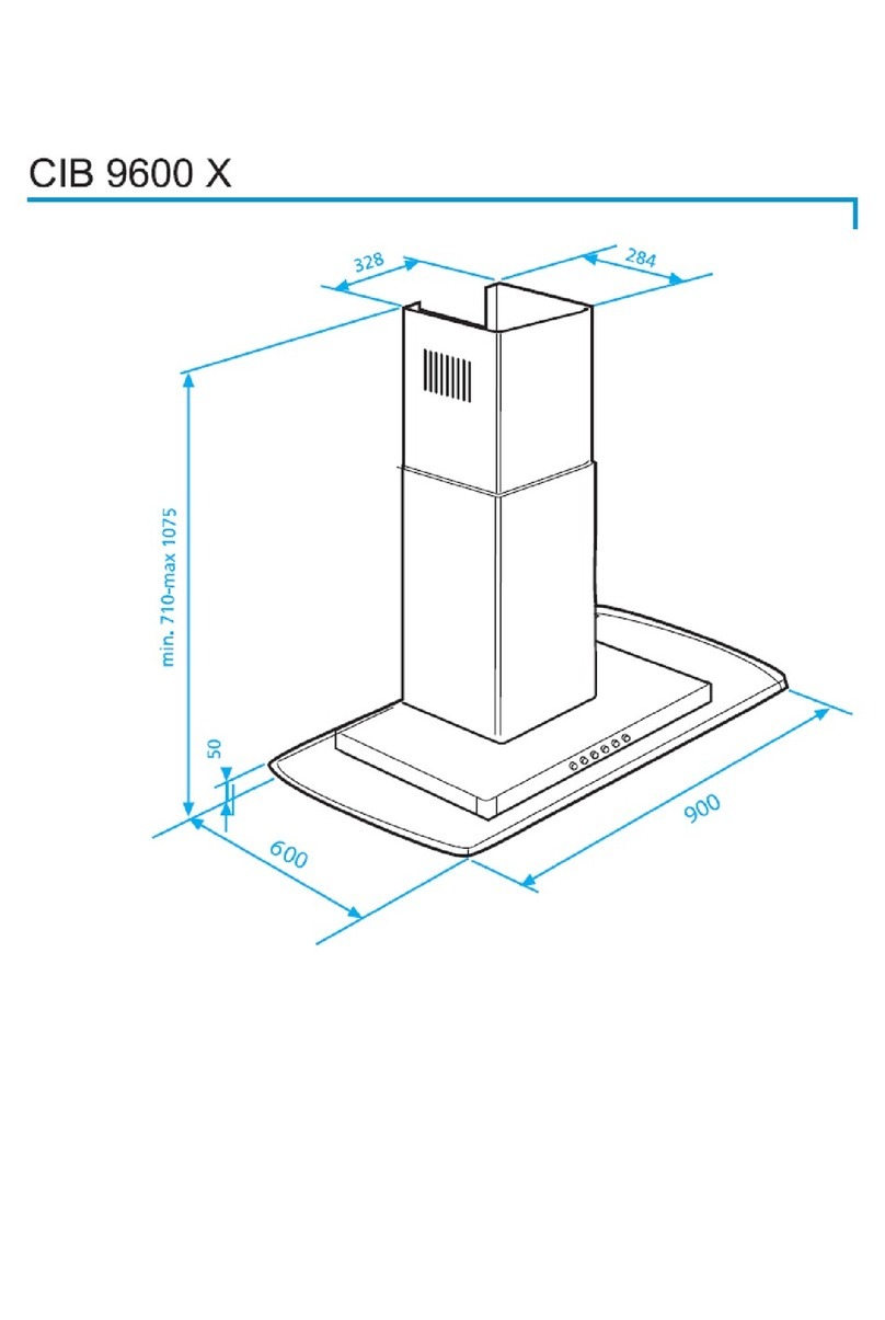 Beko CIB 9600 X Dimensions