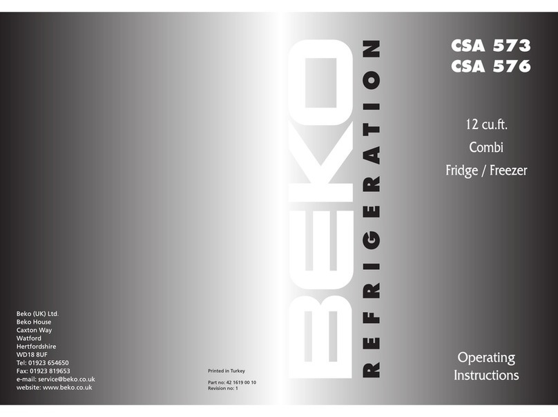 Beko CSA576 User manual