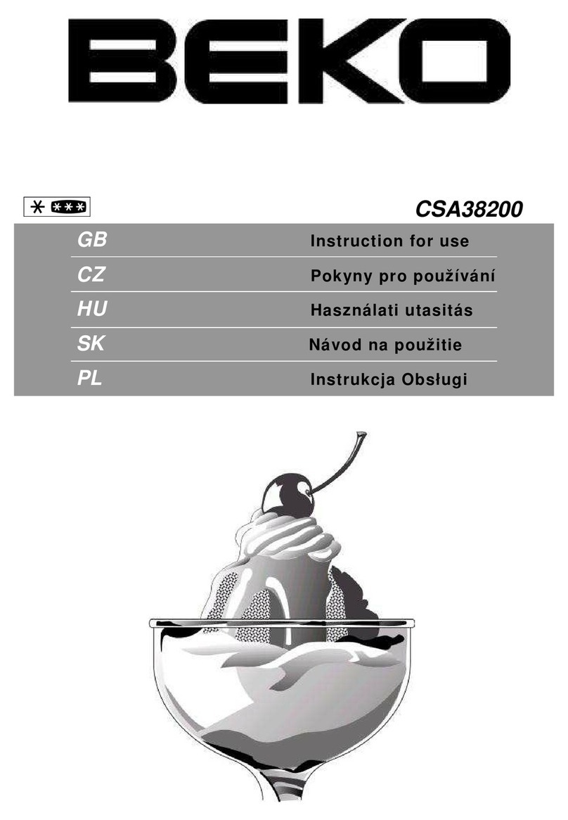 Beko CSA38200 Instructions for use
