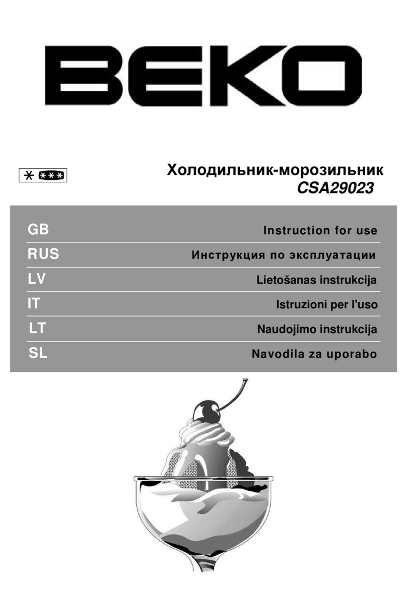 Beko CSA29023 User manual Beko CSA29023 User manual