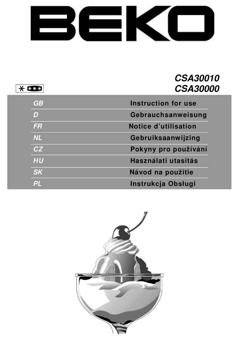 Beko CSA30010 Instructions for use