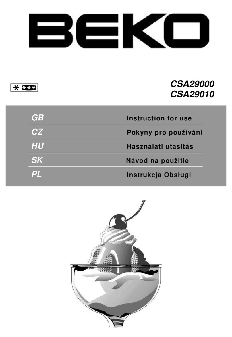 Beko CSA 29000 - User manual