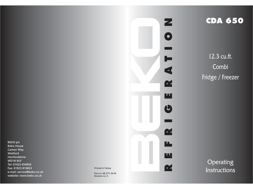 Beko B-760CDA650 operating instructions