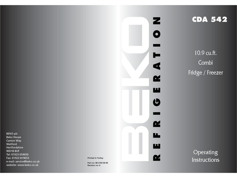 Beko B-720CDA542 operating instructions