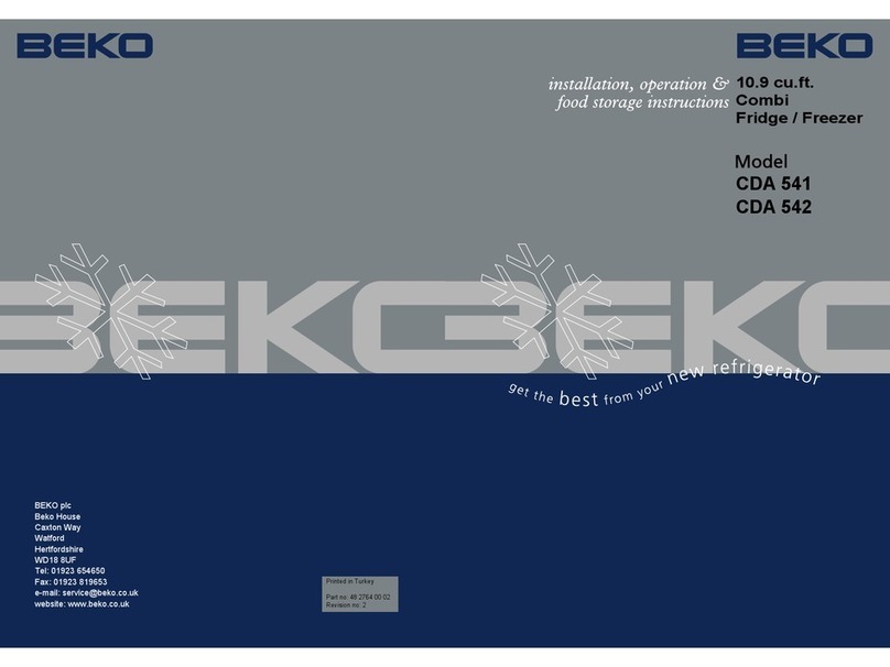 Beko CDA 541 manual