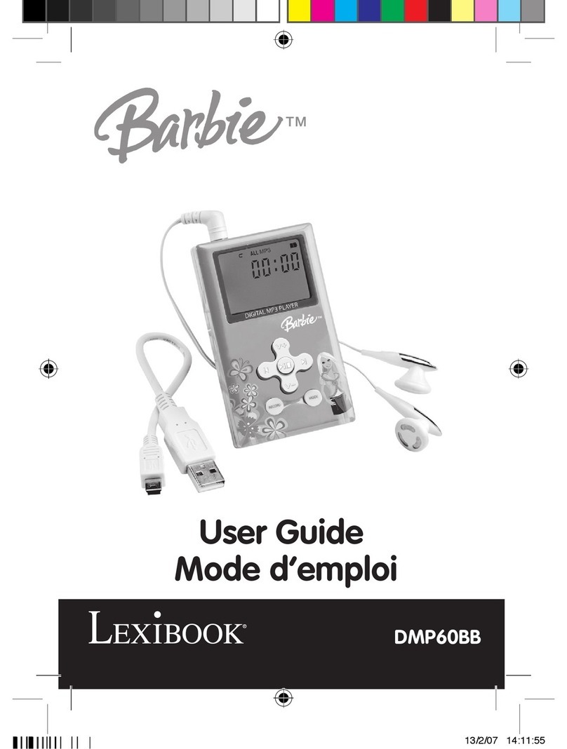LEXIBOOK Barbie DMP60BB user guide