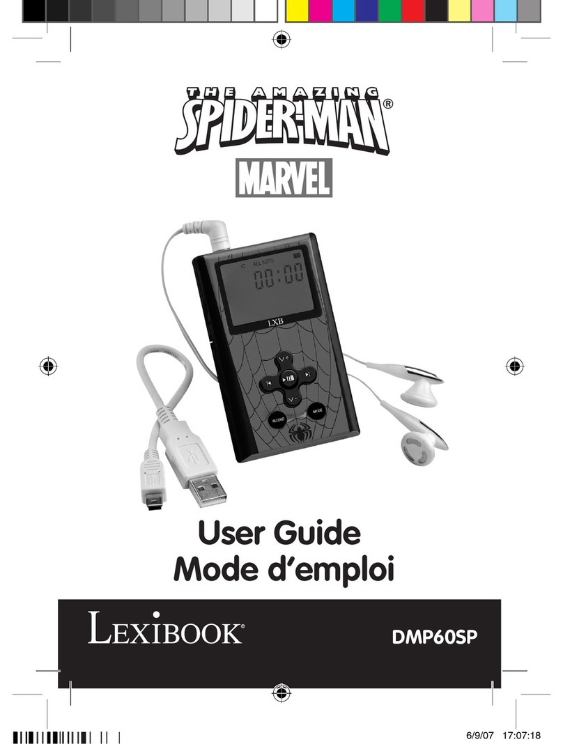 LEXIBOOK The Amazing Spider-Man DMP60SP user guide