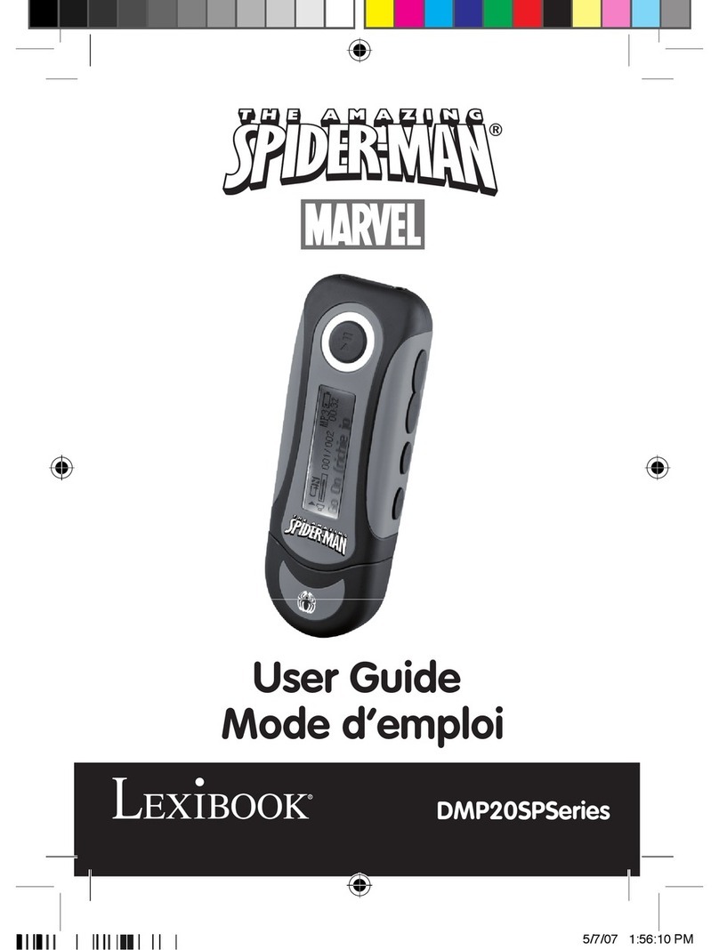 LEXIBOOK The Amazing Spider-Man DMP20SP Series user guide