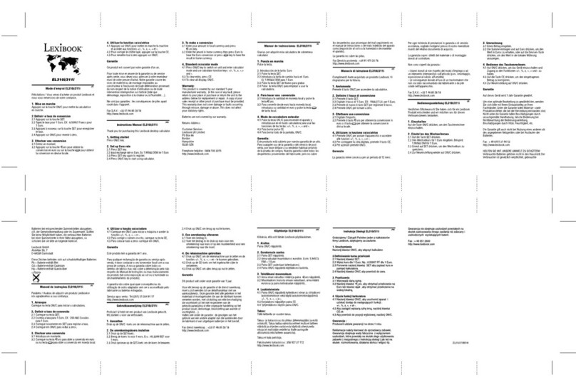 LEXIBOOK EL310 User manual