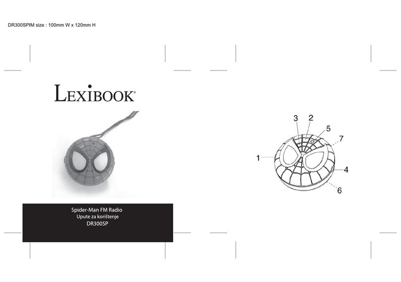 LEXIBOOK Spider-Man DR300SP instruction manual