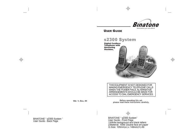 Binatone DP411 user guide