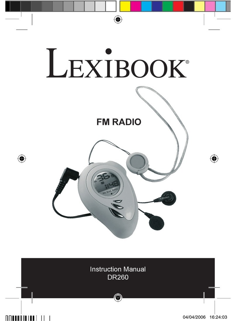 LEXIBOOK DR260 User manual