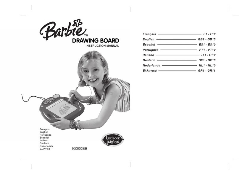 LEXIBOOK BARBIE DRAWING BOARD User manual