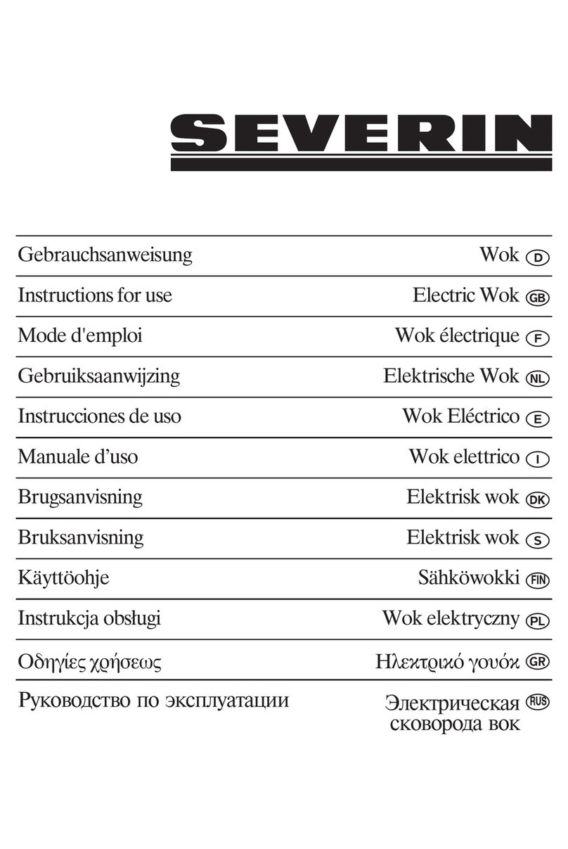 SEVERIN WO 2442 - WOK ELECTRIQUE Instructions for use SEVERIN WO 2442 - WOK ELECTRIQUE Instructions for use