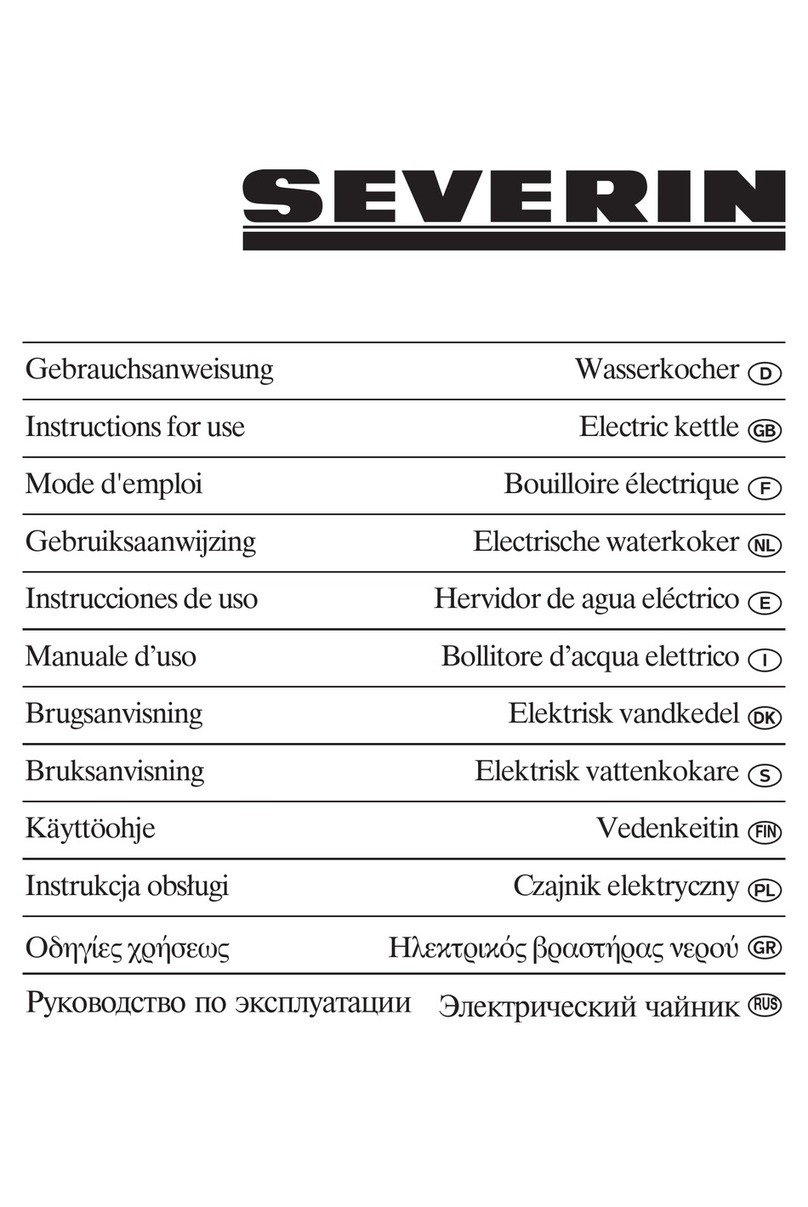 SEVERIN WK 3482 - User manual SEVERIN WK 3482 - User manual